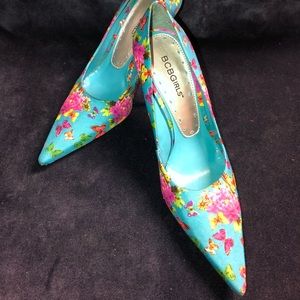 BCBGirls heels size 7 floral